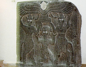 Aleppo museum: Aramean deities similar to Baphomet from Tel Halaf