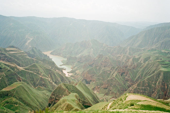 hills over Yellow River