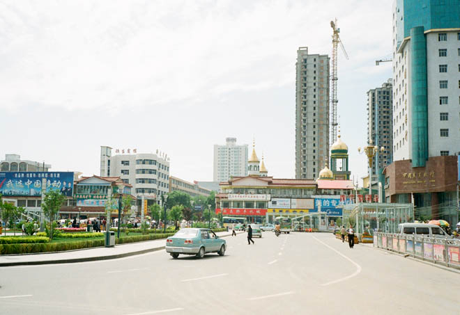 main square of Linxia