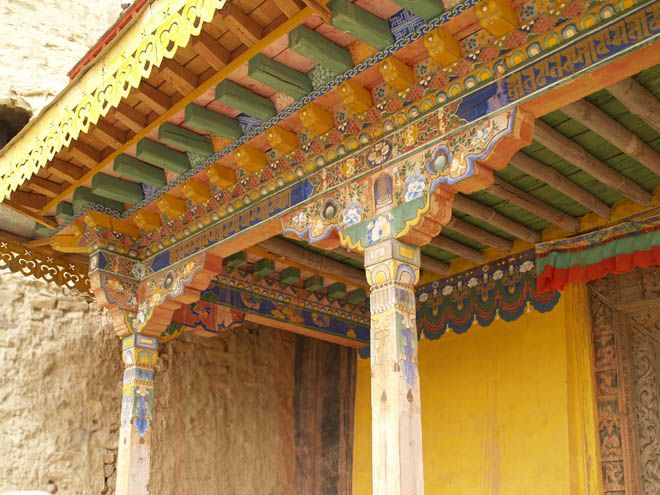 ornate temple gate at Tsaparang