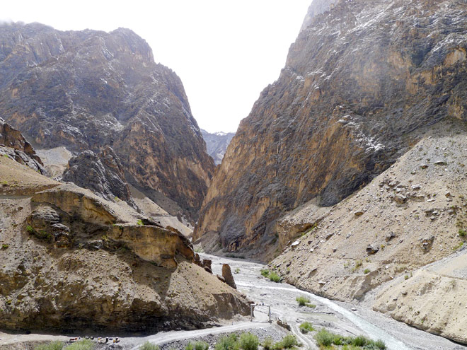 estuary of Kanji valley as seen from Kargil-Leh highway