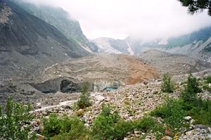 the Tsey glacier