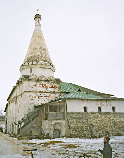 pent-roofed church in Staritza monastery