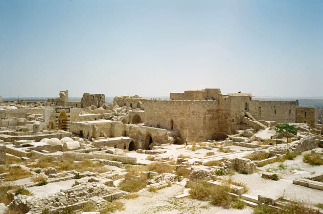 buildings and ruins inside the citadel