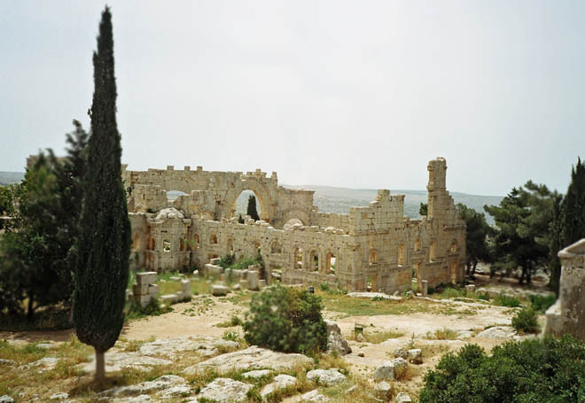 central part of the St. Simeon Monastery, ruins of the Northern chapel