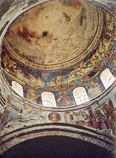 frescoes in Ayasofya church