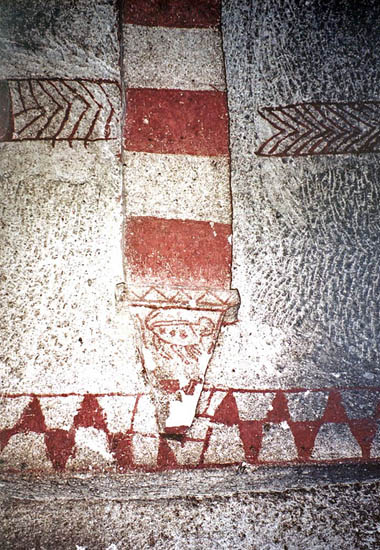 a scorpio painted in cave church
