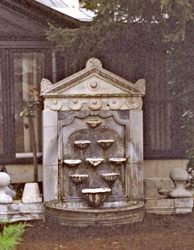 fountain at Mevlana mosque