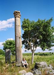 a Roman column