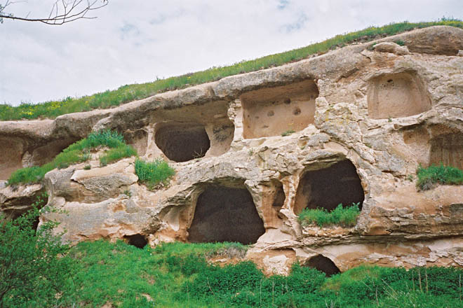 a cave monastery in Ozkonak