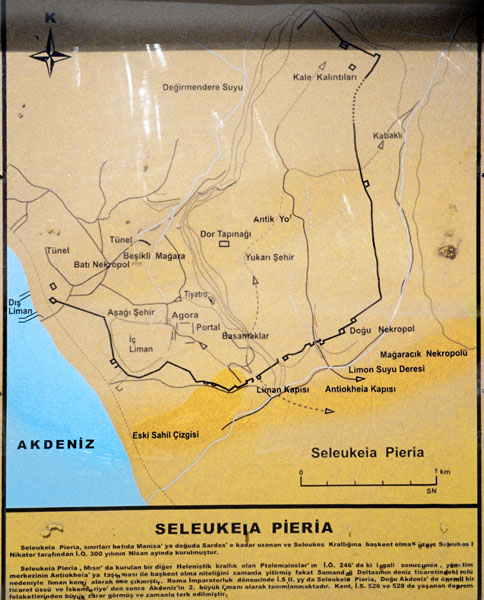 tourist map of the Seleuceia Pieria