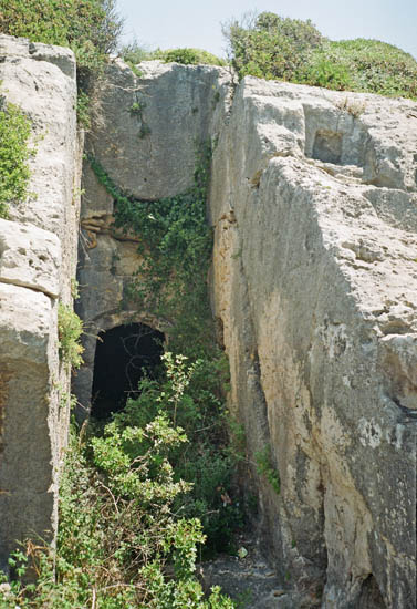 portal of a large rock tomb
