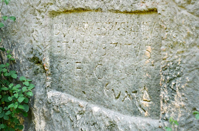 building inscription of Vespasian and Titus