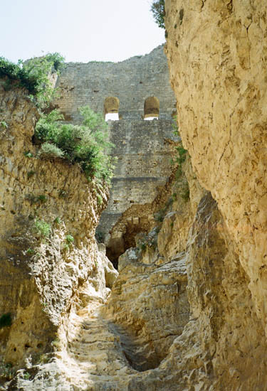 Demirkapi (the Iron Gate) from the riverbed