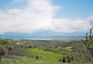 a large reservoir near Aslantaş
