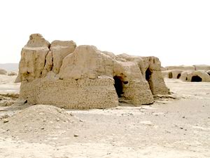 Jiaohe: a typical rock-plus-mudbrick structure